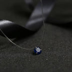 5 Colors Dazzling Zircon Necklace Invisible Transparent Fishing Line Simple Pendant Necklace Jewelry For Women Pearl Jewelry