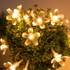 Flower Fairy Lights Battery Operated String Lights Waterproof 10/20/40/80 LED Cherry Blossom Lights For Patry Wedding Decor