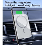 Magnetic Car Air Vent GPS Phone Holder Stand Wireless Charger For Magsafe iPhone 17 16 15 14 13 12 Pro Max Cellphone Bracket