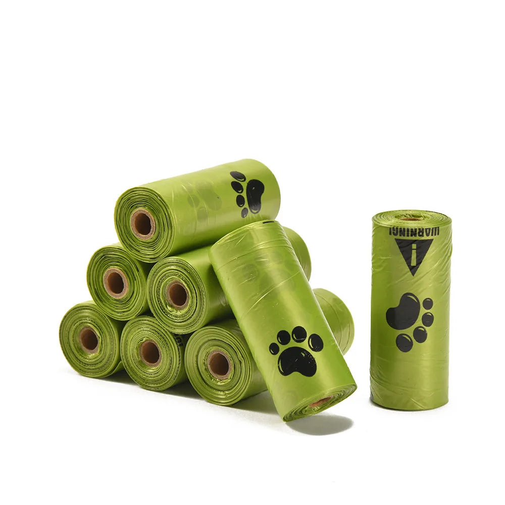 15 Pieces/roll 22*30 Cm Biodegradable Poop Dog Bags - Thickened Dog Waste Bags for On-the-Go Outdoor Cleanup