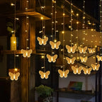 Butterfly Shape LED Curtain Fairy String Lights USB Powered With 8 Flashing Modes Perfect For Wedding, Party & Holiday Decor