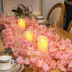 Fairy Lights 2M 20LEDs, Cherry Blossom Artificial Flower Garland String Light for Bedroom Wedding Party Holiday Decoration