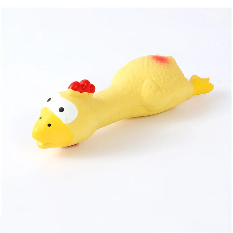 Bite Resistant Squeaky Dog Rubber Toy Latex Chew Toy in Animal Shapes for Puppy Sound Making Pet Supplies for Dogs
