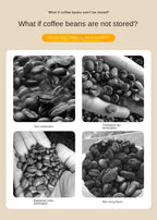 Manual Vacuum Sealed Coffee Jar High Borosilicate Glass Moisture Proof Tea Storage Container for Kitchen Coffee