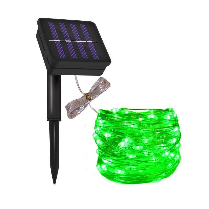 Fairy Lights Solar Garden Lights String Lights with 8 Modes Waterproof Wire Lights for Patio Yard Trees Christmas Party