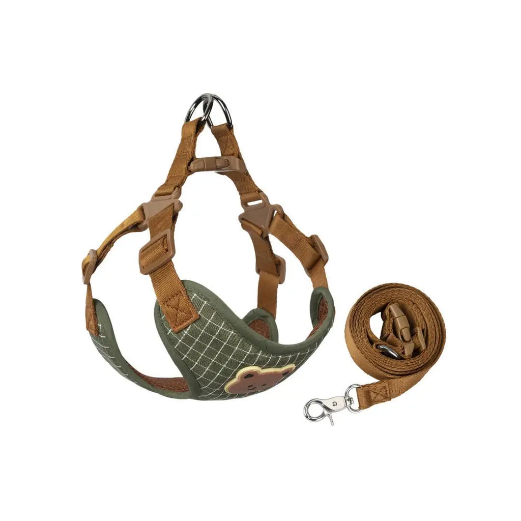 Pet Dog Harness Leash Set Small Medium Dog Cat Vest Breathable Puppy Chest Strap French Bulldog Chihuahua Harness Pet Supplies
