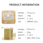 2 PCs Mini Treasure Storage Jewelry Box Silver-color Hollow Flower Pattern Jewelry Case Boxes for Necklace Earring Ring 2030