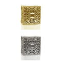 2 PCs Mini Treasure Storage Jewelry Box Silver-color Hollow Flower Pattern Jewelry Case Boxes for Necklace Earring Ring 2030