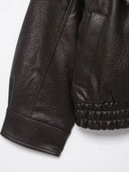 TFMLN 2025 Winter Women Loose Faux Leather Jacket Fashion Removed Big Fur Collar Causal Coat High Street Double Breasted Outwear