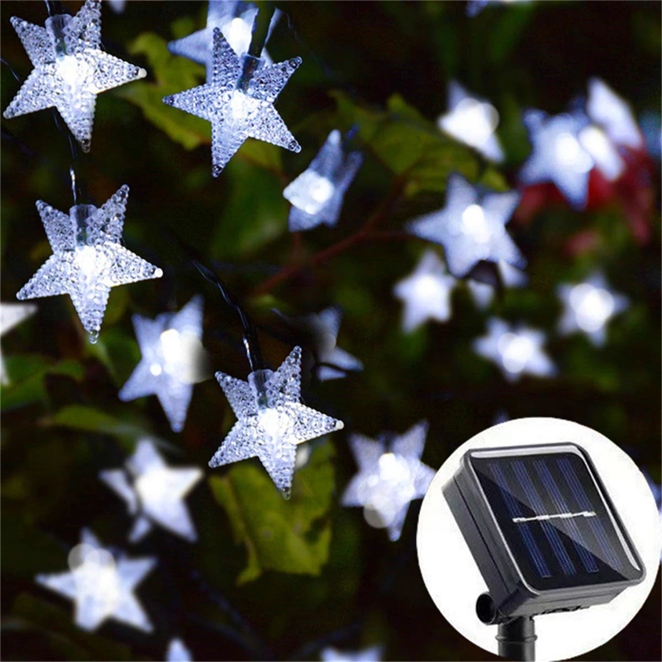LED Solar Powered Fairy Lights Outdoor Solar Star String Lights For Christmas Patio Garden Yard Porch Wedding Birthday Decor