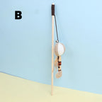 Cat Toy Cat Teaser Stick Handmade Cotton And Linen Woven Wooden Pole Cat Teaser Stick Cute Simulation Mouse Cat Interactive Toy