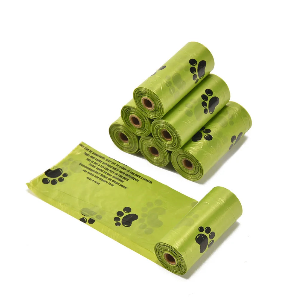 15 Pieces/roll 22*30 Cm Biodegradable Poop Dog Bags - Thickened Dog Waste Bags for On-the-Go Outdoor Cleanup