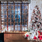 Remote Control USB Fairy Lights 3 4 6 Meters LED Curtain String Lights for Christmas Home Bedroom Decoration Festive Party