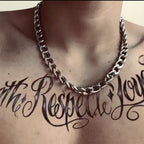 925 sterling silver plated Flat Cuban Chain Necklace For Men Male Neck Jewelry Accessories 4MM/6MM/8MM/10MM Width