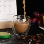 6pcs Double Wall Glass Cup 80ml Cute Mugs Coffee Cups Drinking Glasses for Drinks Personalized Mug Beer Tea Cup Set