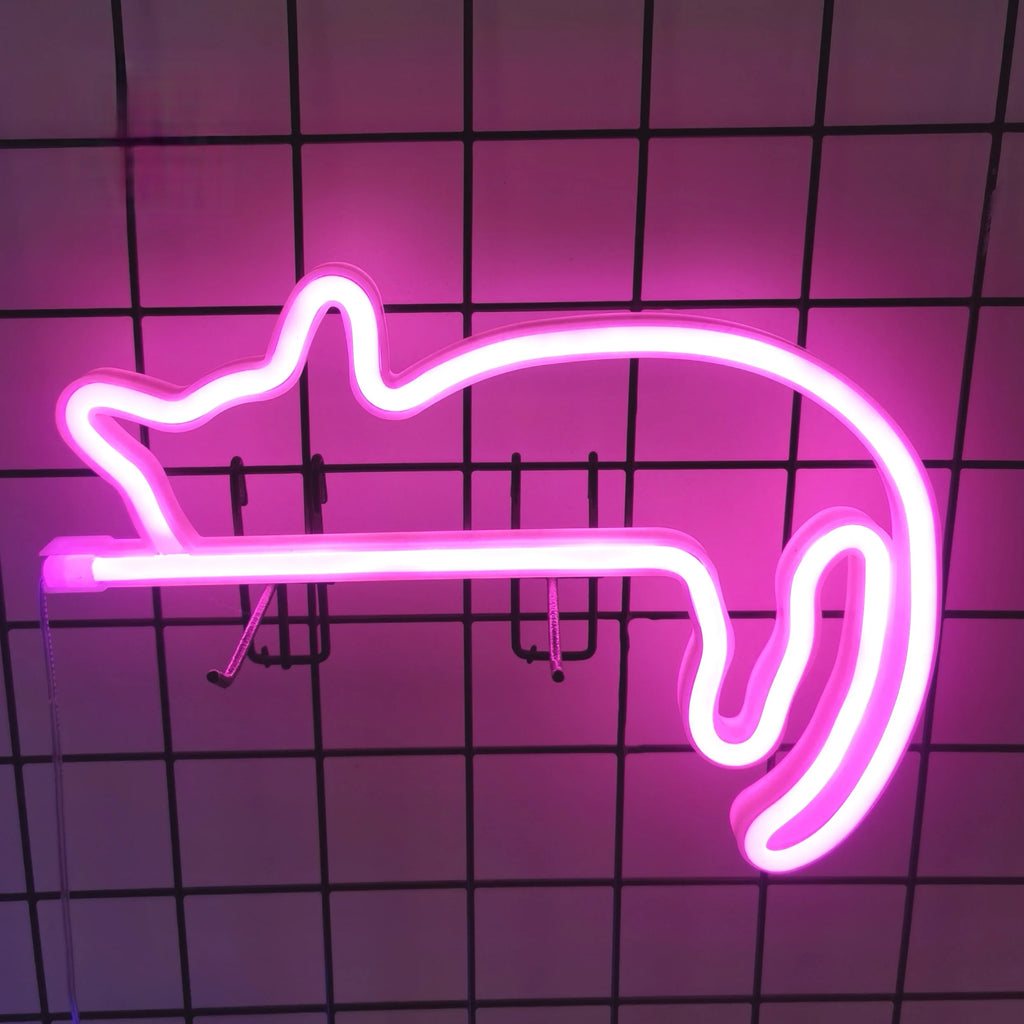 LED Neon Sign with USB/Battery for Bar Bedroom Game Room Wedding Party Wall Decor Christmas Gift Customizable Lighting