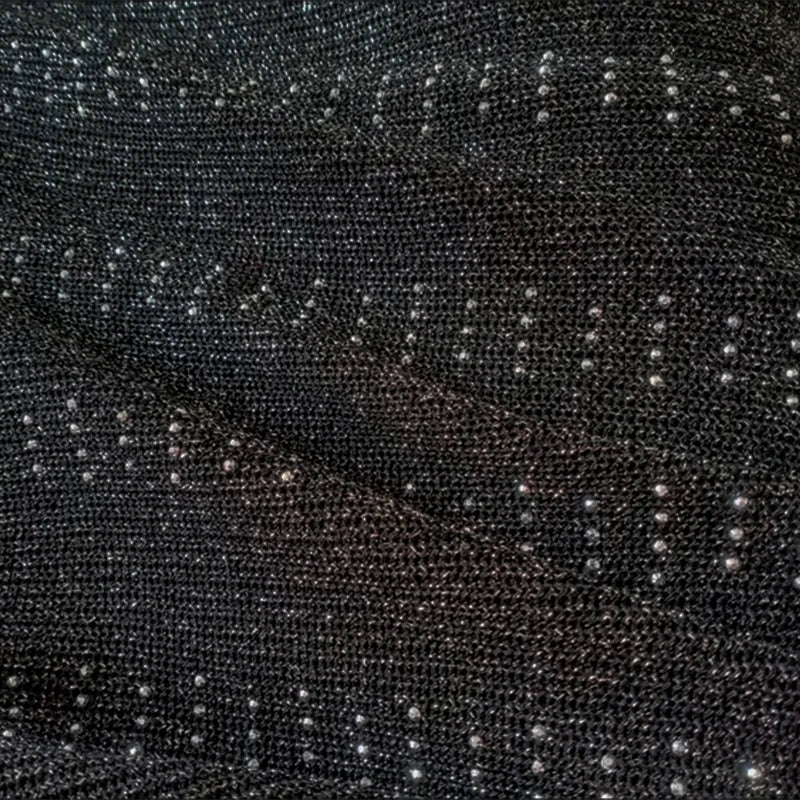Rhinestones Tank Top Elegant Sleeveless Shiny Loose Knit Camis Corset Summer Women's Tube Top Aesthetic Clothing Korean