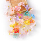 50PCs Mini Artificial Rose Flowers Heads Silk Fake Flowers for Home Dceor Wedding Decoration Craft Wreath Gifts Accessories