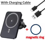 Magnetic Car Air Vent GPS Phone Holder Stand Wireless Charger For Magsafe iPhone 17 16 15 14 13 12 Pro Max Cellphone Bracket