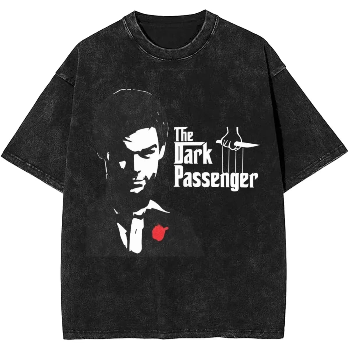 New Dexter Morgan Edition Middle Finger Retro Trendy Vintage Washed T-Shirt Summer Y2K Tops Cotton Men Women Tees Short Sleeve