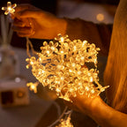 Flower Fairy Lights Battery Operated String Lights Waterproof 10/20/40/80 LED Cherry Blossom Lights For Patry Wedding Decor