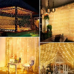 Remote Control Fairy Lights 3 4 6 Meters USB LED Curtain String Lights for Christmas Home Bedroom Decoration Festive Party
