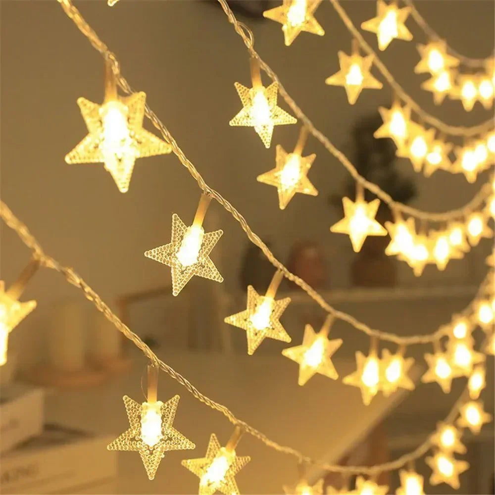 LED Solar Powered Fairy Lights Outdoor Solar Star String Lights For Christmas Patio Garden Yard Porch Wedding Birthday Decor