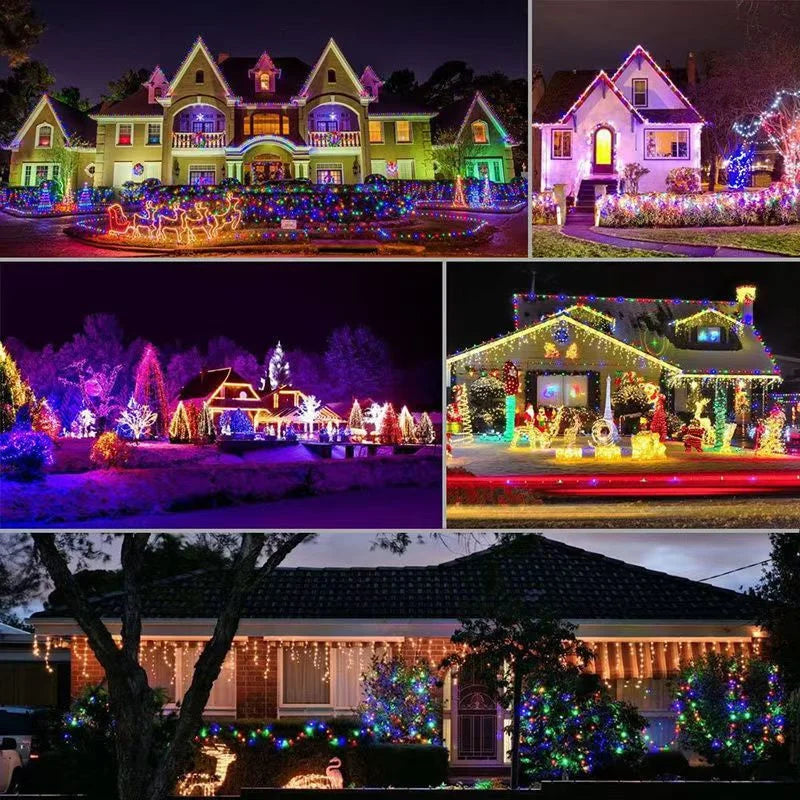 Fairy Lights Solar Garden Lights String Lights with 8 Modes Waterproof Wire Lights for Patio Yard Trees Christmas Party