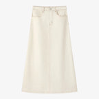 AS SS26  stretch denim skirt fashion lady wear elastic fabric ( waist expands about 2-3cm)