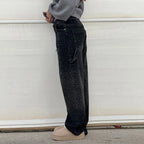 Chic Rhinestone Women's Jeans Y2k Street Oversize Loose Shining Female Wide Leg Pants 2025 Spring Summer Lady Denim Trousers