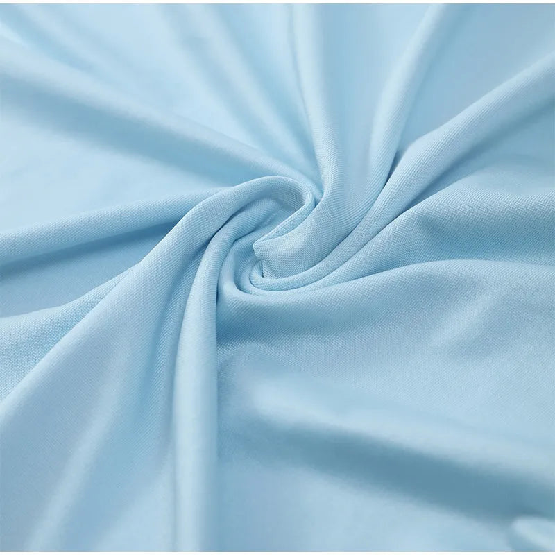 Irregular Shawl Blue Maxi Dress Women's Fashion Turtleneck Slim Fit Pleated Vestidos 2025 New Lady Evening Party Robes Summer