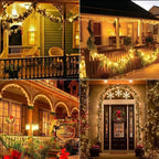 Solar String Fairy Lights Outdoor Waterproof 8 Modes Twinkle Rope Strip Light Garland Lamp for Patio Garden Lawn Tree Yard Fence