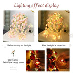 LED Fairy String Lights Lily of The Valley Flowers Light for Wedding Party Bedroom Backdrop Wall Holiday Christmas Decor