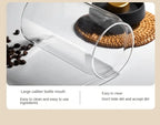 Manual Vacuum Sealed Coffee Jar High Borosilicate Glass Moisture Proof Tea Storage Container for Kitchen Coffee
