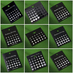 12 Pairs Set Stainless Steel Stud Earrings with Gemstone Buds Round Earrings Unisex Fashion Jewelry Gifts