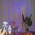 Remote Control Fairy Lights 3 4 6 Meters USB LED Curtain String Lights for Christmas Home Bedroom Decoration Festive Party