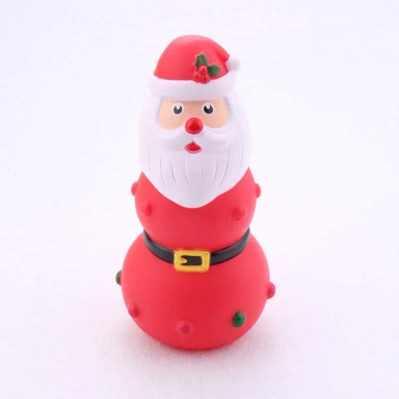 Bite Resistant Squeaky Dog Rubber Toy Latex Chew Toy in Animal Shapes for Puppy Sound Making Pet Supplies for Dogs