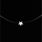 5 Colors Dazzling Zircon Necklace Invisible Transparent Fishing Line Simple Pendant Necklace Jewelry For Women Pearl Jewelry
