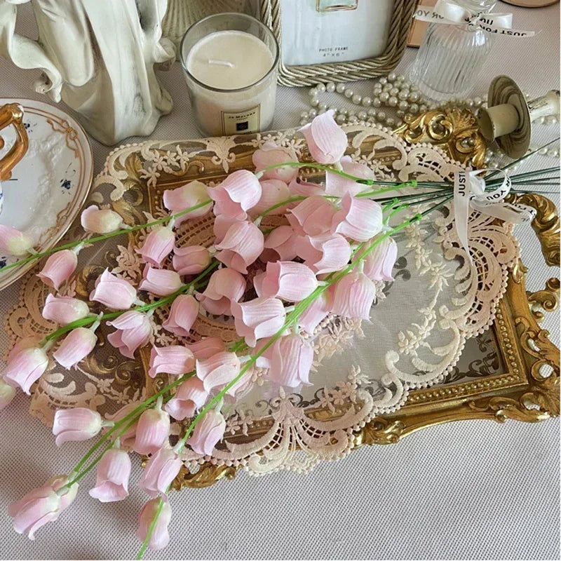 LED Fairy String Lights Lily of The Valley Flowers Light for Wedding Party Bedroom Backdrop Wall Holiday Christmas Decor